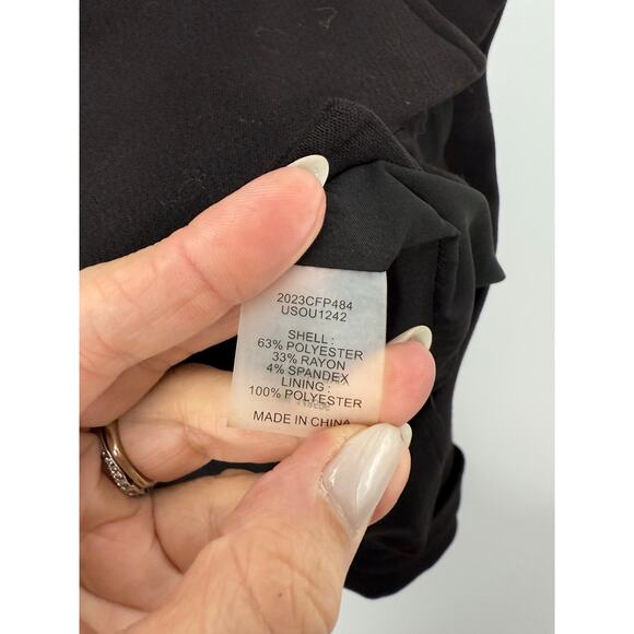 Universal Standard Nadia Crepe Jersey Military Jacket Black Size L (22–24) NWT - Picture 6 of 10